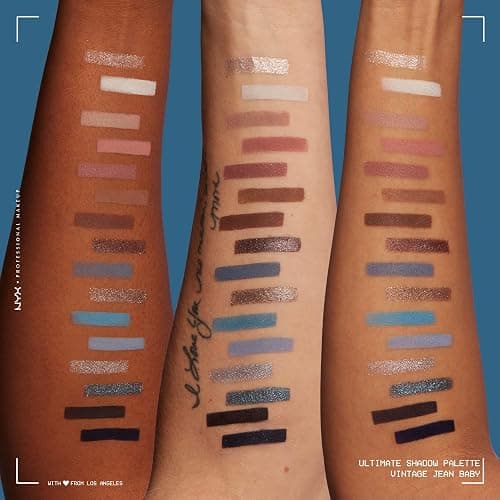NYX PROFESSIONAL MAKEUP, Ultimate Shadow Palette, 16-shade Eyeshadow Palette, Vegan Formula - Vintage Jean Baby - NEW & IMPROVED - Vintage Jean Baby thumbnail 5