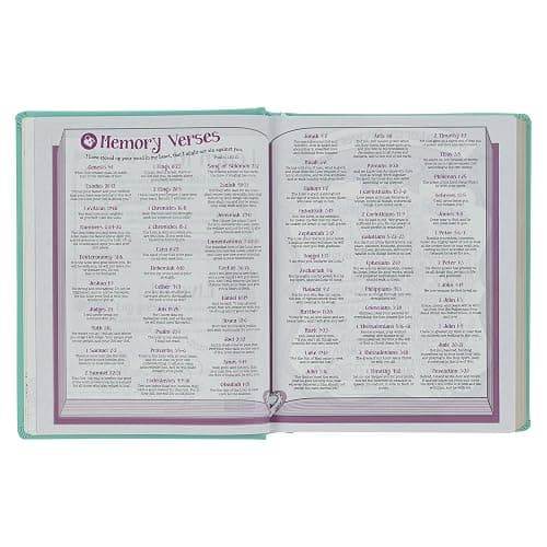 ESV Holy Bible, My Creative Bible For Girls, Faux Leather Hardcover w/Ribbon Marker, Illustrated Coloring, Journaling and Devotional Bible, English Standard Version, Teal (ESV Creative Editions Girls) - Hardcover thumbnail 7
