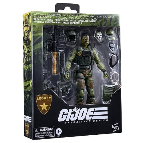 G.I. Joe Classified Series Legacy Collection: Action Soldier - Special Forces, Collectible 6 Inch Action Figure Set with 16 Accessories | G.I. Joe Classified 6 Inch Action Figure Legacy Deluxe - Special Forces Soldier thumbnail 13