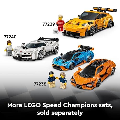 LEGO Speed Champions Dodge Challenger SRT Hellcat Sports Car Toy - Car Model Kit with a Driver Minifigure - Birthday Gift for 9+ Year Old Boys - 77237 thumbnail 9