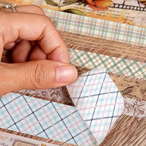 ZHIJIANHZ 42 Rolls Vintage Stripe Washi Tape Set，Decorative Tape for Scrapbooking, Journaling, Bullet Journals, DIY Crafts, and Gift Wrapping thumbnail 5