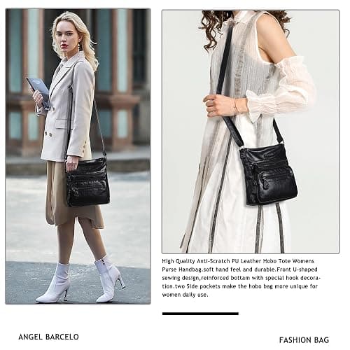 Angel Barcelo Crossbody Bags for Women,Ultra Soft Leather Purses for Women thumbnail 7
