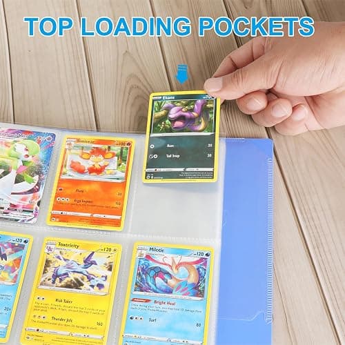 ABLY 720 Pocket Double Sided Card Sleeves, 9-Pocket, for 3 Ring Binder | 40 pages, trading card protector sheets for Pokemon, baseball, Skylanders, clear plastic, fit 3-ring binder thumbnail 5