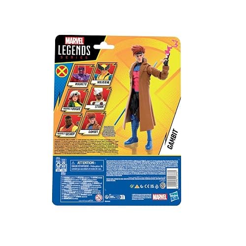 Marvel Legends Series Gambit, X-Men ‘97 Collectible 6-Inch Action Figures | Marvel Legends Retro 6 Inch Action Figure X-Men '97 Wave 1 - Gambit Reissue thumbnail 3