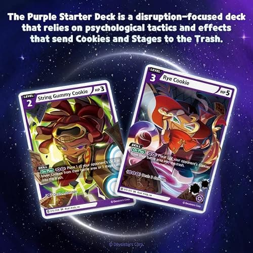 CookieRun Trading Card Game: Starter Deck Purple | 2 Player Competitive TCG | 20 Minutes | Includes 60 Cards thumbnail 3