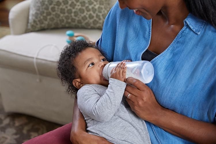 NUK Smooth Flow Anti Colic Baby Bottle, 5 oz, Elephant thumbnail 2
