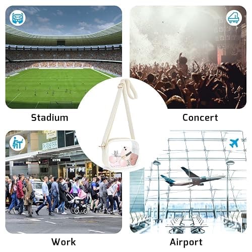 KETIEE Clear Crossbody Bag, Stadium Approved Clear Purse Bag for Concerts Sports Events Festivals thumbnail 7