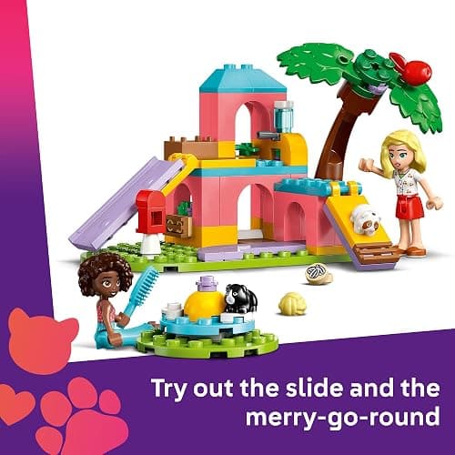 LEGO Friends Guinea Pig Playground - Building Toy Pretend Play Set for Kids, Girls and Boys, Ages 5+ - with 2 Minidolls and 2 Animal Toys - Gift Idea for Birthdays - 42640 thumbnail 3