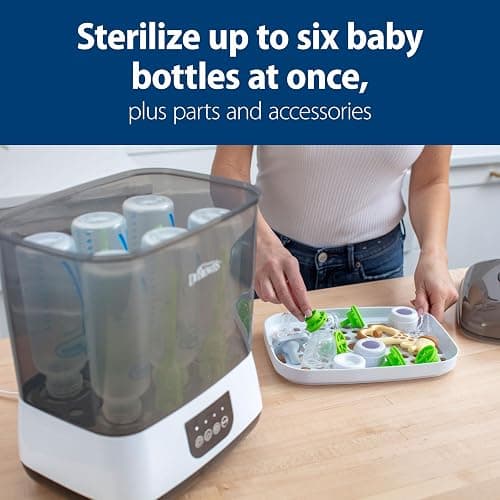 Dr. Brown's All-in-One Sterilizer and Dryer for Baby Bottles, Parts and Other Newborn Essentials thumbnail 2