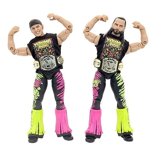 All Elite Wrestling UNRIVALED 2 Pack - The Young Bucks - 6-Inch Matt Jackson and Nick Jackson Figures with Accessories, Multi - Amazon Exclusive - The Young Bucks - Image 1