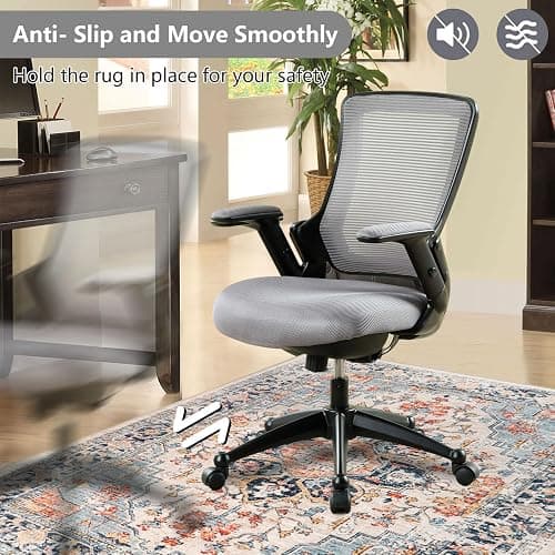 Homcomoda Office Chair Mat for Hardwood Floor 47"x59" Desk Chair Mat for Hardwood Floor Non Slip Desk Rug for Rolling Chair Computer Chair Mat for Carpet Office Home thumbnail 5