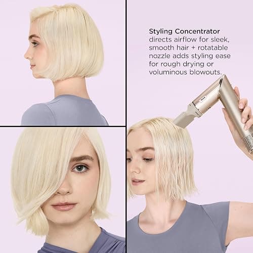 Shark HD430 FlexStyle Air Styling & Drying System, Powerful Hair Dryer Brush & Multi-Styler with Auto-Wrap Curlers, Paddle Brush, Oval Brush, Concentrator Attachment, Stone thumbnail 8