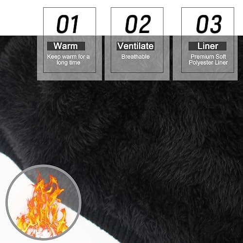 Svpro Battery Heated Beanie Hat - Rechargeable Warm Winter Cap thumbnail 5