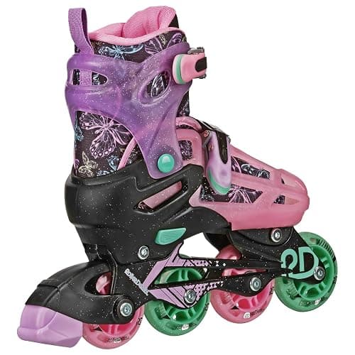 Roller Derby Falcon 2-in-1 Combo Quad and Inline Skates for Kids, Adjustable Sizing thumbnail 2
