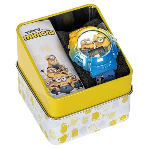 Minions Kids Watch – Flashing Dial Lights, LCD Display, Adjustable Comfortable Strap, Collectible Tin – Perfect for Boys and Girls thumbnail 8