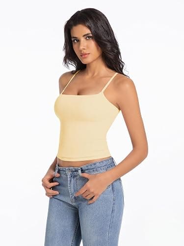 Abonlen Women's Sleeveless Adjustable Spaghetti Strap Tank Top thumbnail 2