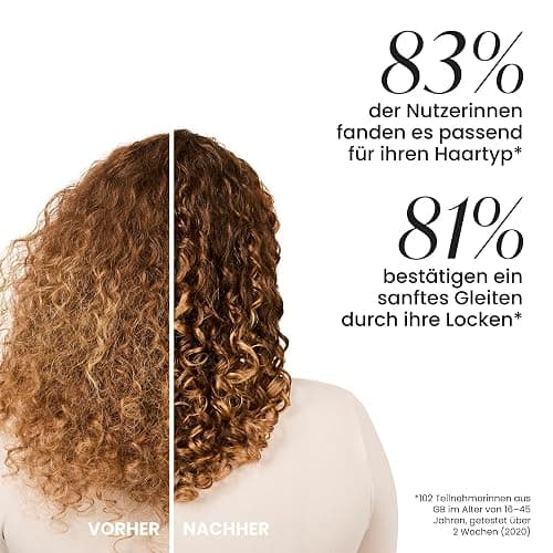 Tangle Teezer Ultimate Detangler Haarbürste für Lockiges Haar – Für 3C-4C Lockiges & Krauses Haar – Zweistufige Borsten Definieren Locken & Reduzieren Frizz – Lila thumbnail 7
