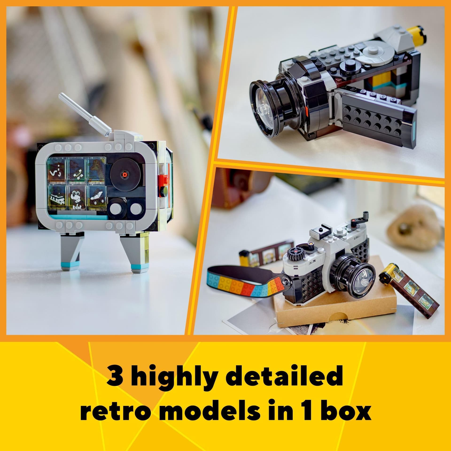 LEGO® Creator 3 em 1 – Câmera Retrô Brinquedos Interativos de Fotografia 31147 thumbnail 2