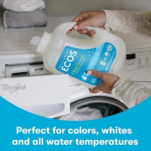 ECOS Laundry Detergent Liquid, 100 Loads - Dermatologist Tested Laundry Soap - Hypoallergenic, EPA Safer Choice Certified, Plant-Powered - Magnolia Lily, 50 Fl Oz (Pack of 2) thumbnail 4