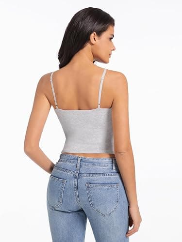 Abonlen Women's Sleeveless Adjustable Spaghetti Strap Tank Top thumbnail 3
