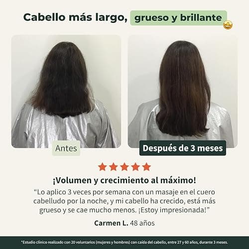BIONOBLE Aceite de Romero para el Cabello Orgánico - Estimula Crecimiento Pelo, Nutre el Cuero Cabelludo - Aceite Esencial de Romero, Ricino - Rosemary Oil Hair Growth - Botella Vidrio, Pipeta - 50ml thumbnail 6