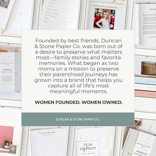 Childhood Memory Book - Elegant Memory Book For Kids Till Age 18 W/Guided Prompts, Space for Photos & More - Childhood Memory Journal (175 Pages, Cream) thumbnail 12
