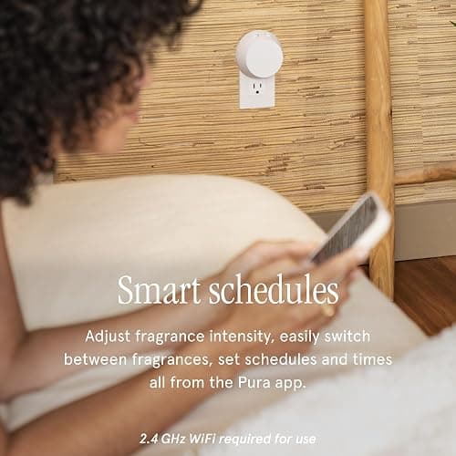 Pura - Smart Home Fragrance Device Starter Set - Pura 4 - Scent Diffuser for Home - Includes Fragrance Aroma Diffuser - Square Box, Linens & Surf and Yuzu Citron Scent Refills thumbnail 6