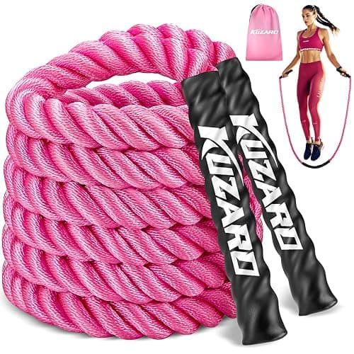 KUZARO Jump Rope, Weighted Jump Rope for Women, Heavy Jump Ropes for Fitness, Home Gym Exercise Equipment, Adult Skipping Rope for Improve Strength, Weight Loss, Boxing Training,Total Body Workout Equipment - Image 1