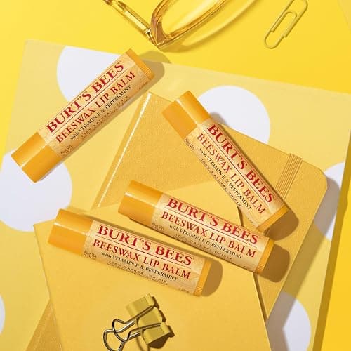 Burt's Bees Lip Balm - Original Beeswax 12 Count Pack in Bulk, Lip Moisturizer With Responsibly Sourced Beeswax, Tint-Free, Natural Origin Conditioning Treatment, 12 Tubes, 0.15 oz thumbnail 9