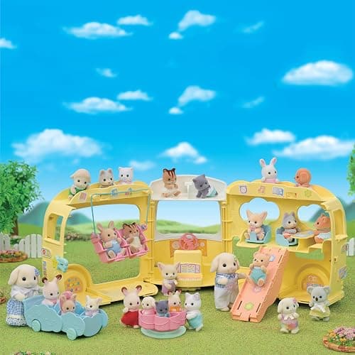 Calico Critters Rainbow Fun Nursery Bus thumbnail 6