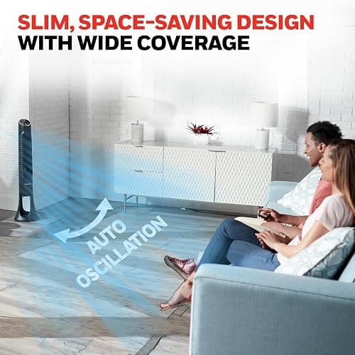 Honeywell QuietSet Whole Room Tower Fan-Black, HYF290B thumbnail 6
