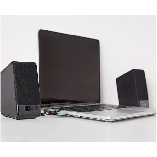 Amazon Basics USB-Powered Computer Speakers for Desktop or Laptop PC with Volume Control, Plug-N-Play, Black thumbnail 8