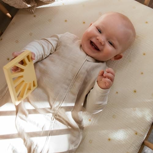 mushie Baby Wearable Blanket | 100% Organic Cotton Muslin | Sleeping Bag for Infants (Fog) - Fog thumbnail 4