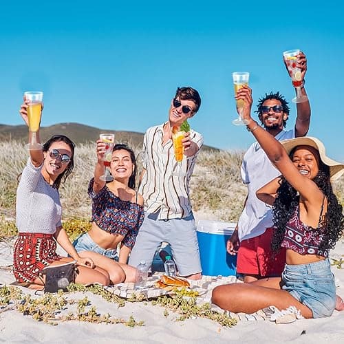 SUREHOME Plastic Champagne Flutes 40 Pack Disposable Champagne Glasses 5oz Clear Plastic Mimosa Glasses Wedding Cocktail Cups Bulk for New Years Eve Party Supplies 2025 Engagement Birthday Decorations thumbnail 6