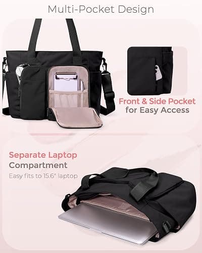 Marscamd Nurse Tote Bag with Crossbody Strap, 9-Pocket Clinical Bag for Nursing Students thumbnail 3