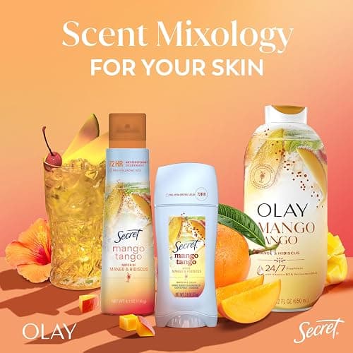 Olay Body Wash for Women, 24/7 Skin-Loving Freshness, Miami Mocktails, Plant Based Cleansers, Vitamin B3 & Antioxidant Blend, For All Skin Types, Mango Tango with Mango & Hibiscus Scent, 22 fl oz thumbnail 10