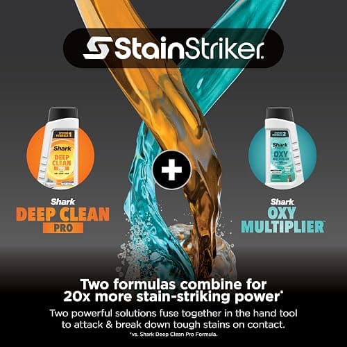 Shark StainStriker Portable Carpet/Upholstery Cleaner, 3 Tools, PX201 | For Carpet, Upholstery & Area Rugs, Stain & Odor Remover, Deep Clean Pro & OXY Formulas, 3.5" Stain, Crevice & Pet Mess Tools thumbnail 3