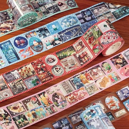 Bomichi 4 in 1 Japanese Stickers for Scrapbooks Laptop Water Bottles Skateboard Notebooks Phone Kindle, Cute Vinyl Stickers for Kids Teens Adults Girls thumbnail 3