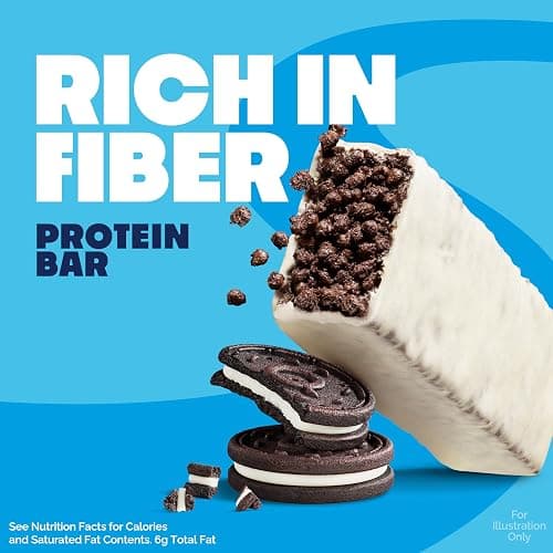 Quest Nutrition Crispy Cookies & Cream Hero Protein Bar, 18g Protein, 1g Sugar, 3g Net Carb, Gluten Free, Protein Snack, Keto Friendly, 12 Count thumbnail 4