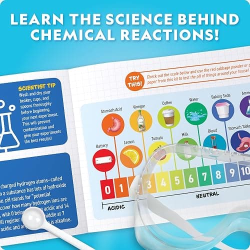 National Geographic Amazing Chemistry Set - Chemistry Kit with 100+ Science Experiments Including Crystal Growing and Reactions, Science Kit for Kids, STEM Gift for Boys and Girls (Amazon Exclusive) thumbnail 6