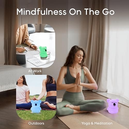 Breathing Pal 'Kyle'- Mindfulness Breathing Light, Guided Visual Meditation Breathing Light, Anxiety Relief Items for Calm Down Corner/Meditation/Sleep for Adult&Kid thumbnail 5