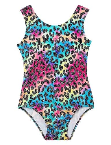 Domusgo Gymnastics Leotards for Girls Sparkly One Piece Tumbling Outfits - Image 1