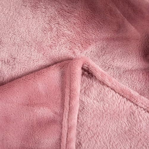 TASTHROW Large Flannel Fleece Throw Blanket, 50×70 Inch - Cozy Lightweight Thick Blanket - All Seasons Suitable for Women, Men and Kids (Pink) thumbnail 6