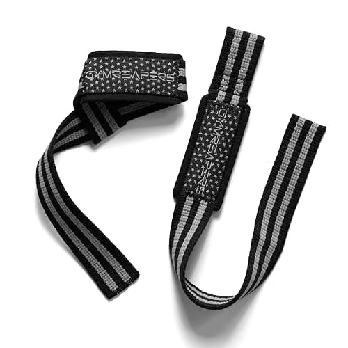 Gymreapers Lifting Wrist Straps for Weightlifting, Bodybuilding, Powerlifting, Strength Training, & Deadlifts - Padded Neoprene with 18 inch Cotton thumbnail 2