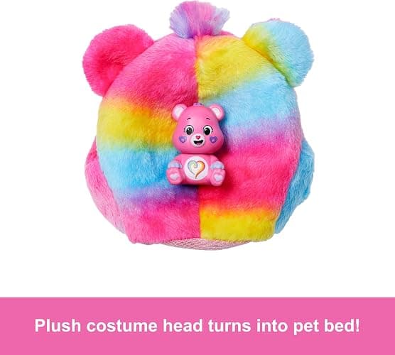 Barbie Cutie Reveal Care Bears Doll & Accessories, Series 2 Togetherness Bear with 10 Surprises Including Color Change & Mini Bear thumbnail 4