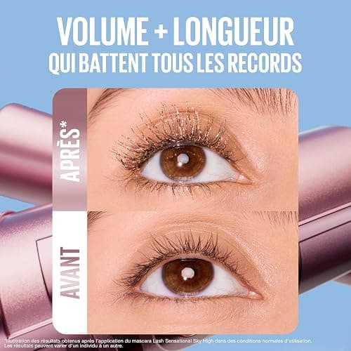 Maybelline New York - Mascara Pailleté Couleur Or - Volume & Longueur - Sky High - Teinte : Gold Glitz - 7,2 ml thumbnail 3