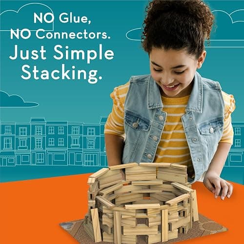 MindWare KEVA Models Monuments - 154 Wooden Building Planks & Step-by-Step Instructions to Build Iconic World Landmarks thumbnail 3