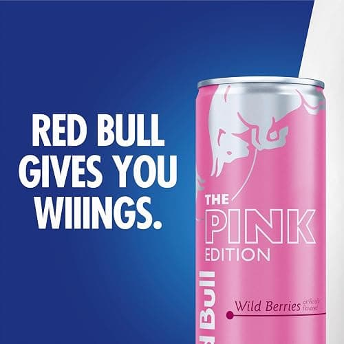 Red Bull Wild Berries, Pink Edition, with 80mg Caffeine plus Taurine & B Vitamins, 8.4 Fl Oz, 6 Packs of 4 Cans (Pack of 24) thumbnail 9