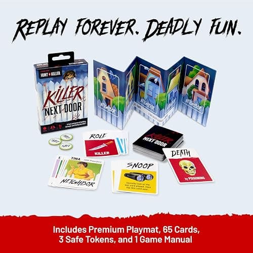 Hunt A Killer: Killer Next Door, Fun Family and Adult Games for Game Night, Great Small Gift for Friends or Stocking Stuffers Includes Fast-Paced Social Deduction Gameplay, for Ages 10+ thumbnail 5