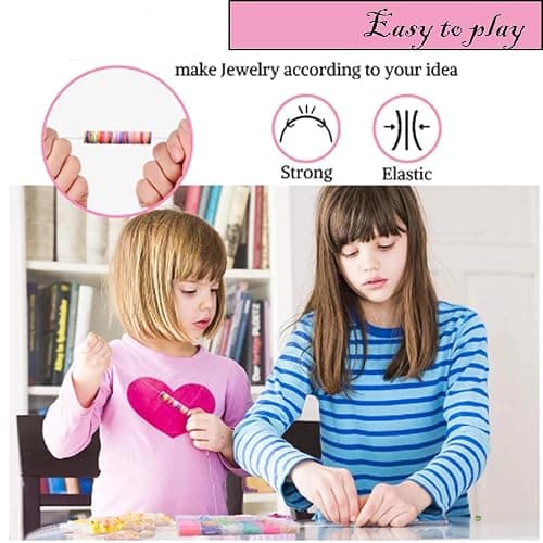 XJRLUK Clay Beads Bracelet Making Kit, 6 Boxes 20000+ PCS 144 Colors Polymer Flat HEISHI Beads Kit for Jewelry Making, Crafts Gift for Christmas Party Gift Craft kit thumbnail 4